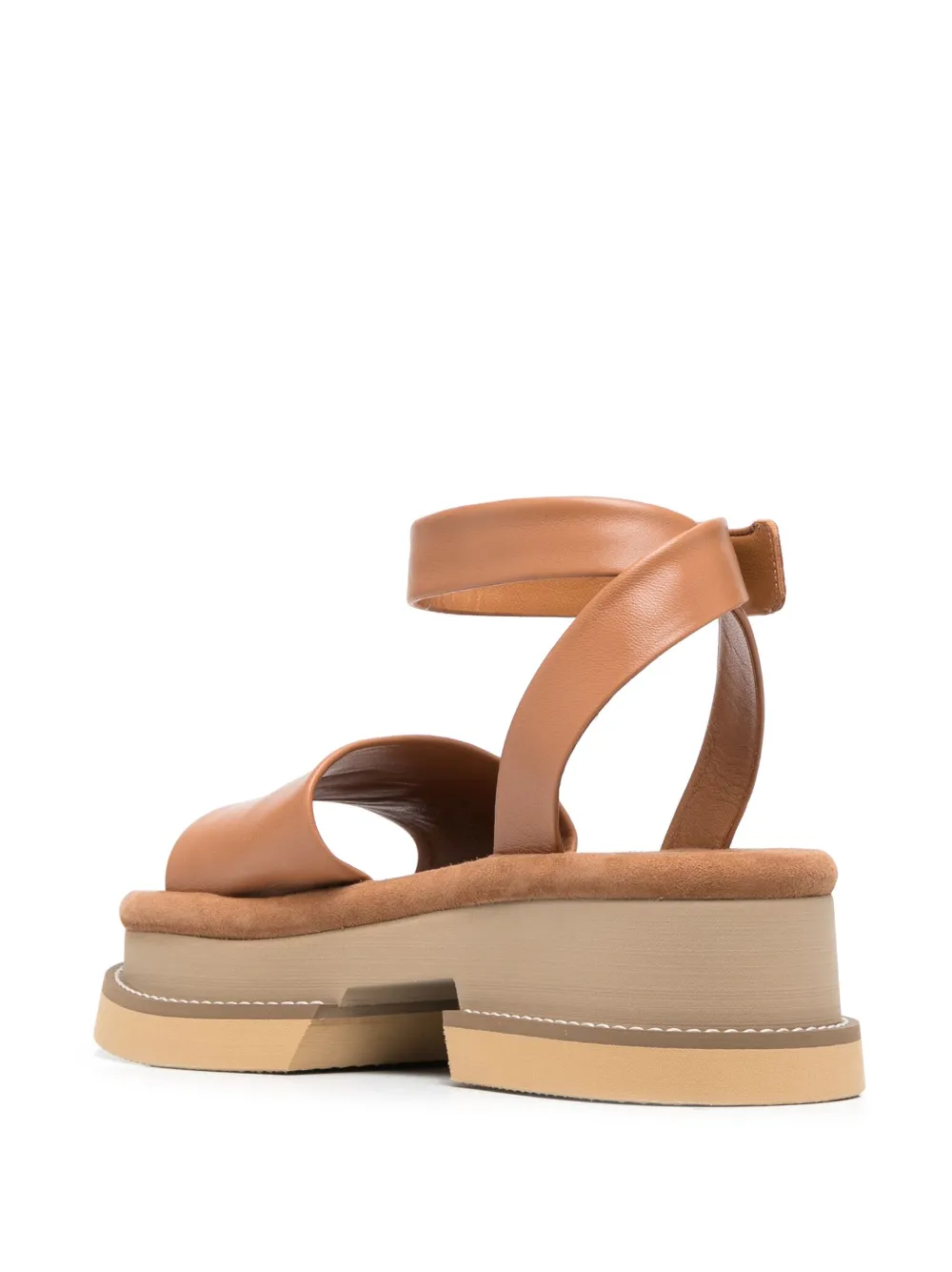 Clergerie Leather Strap Platform Sandals Farfetch