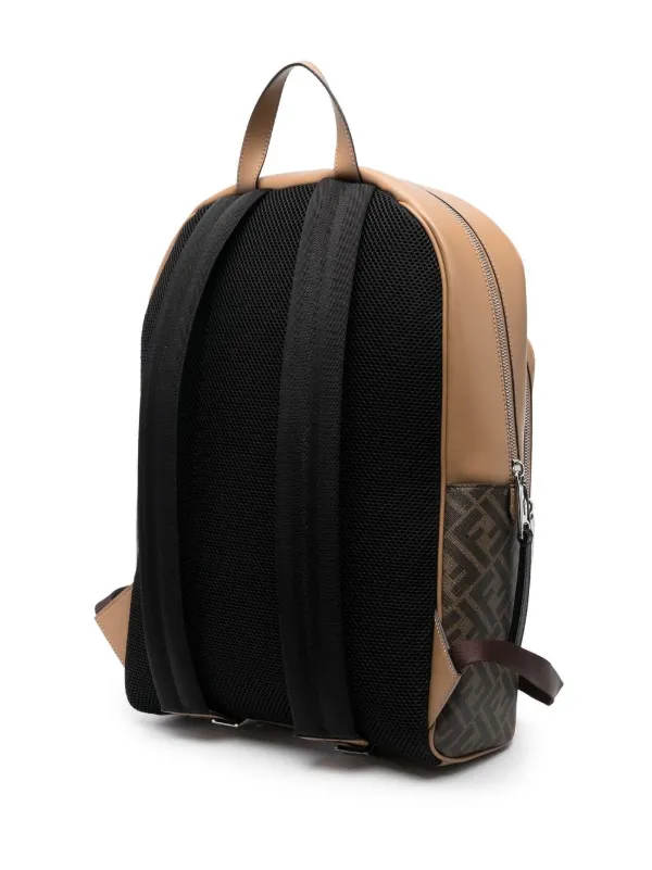 Fendi ロゴ リュック・バックパック ブラウン FENDI monogram-pattern Backpack | Brown | FARFETCH