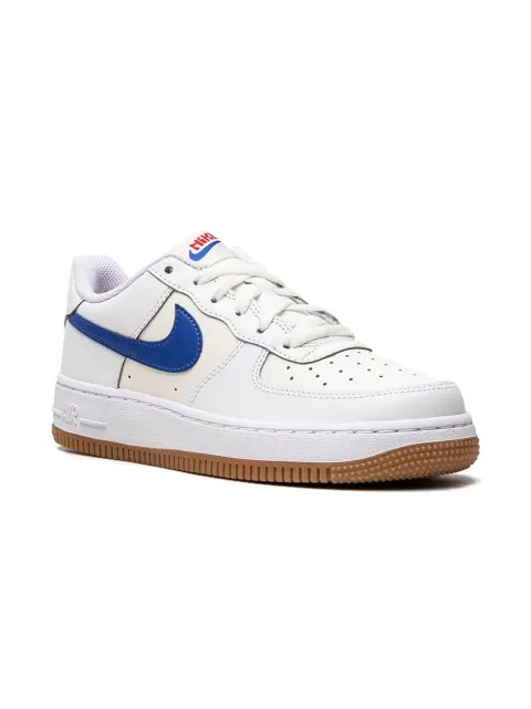 Nike Kids Air Force 1 Low "White Game Royal" sneakers