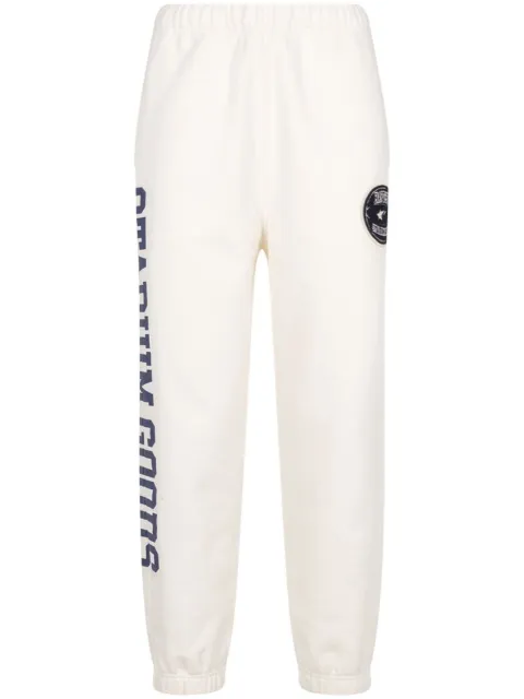 A BATHING APE® x STADIUM GOODS® "Court White" track pants