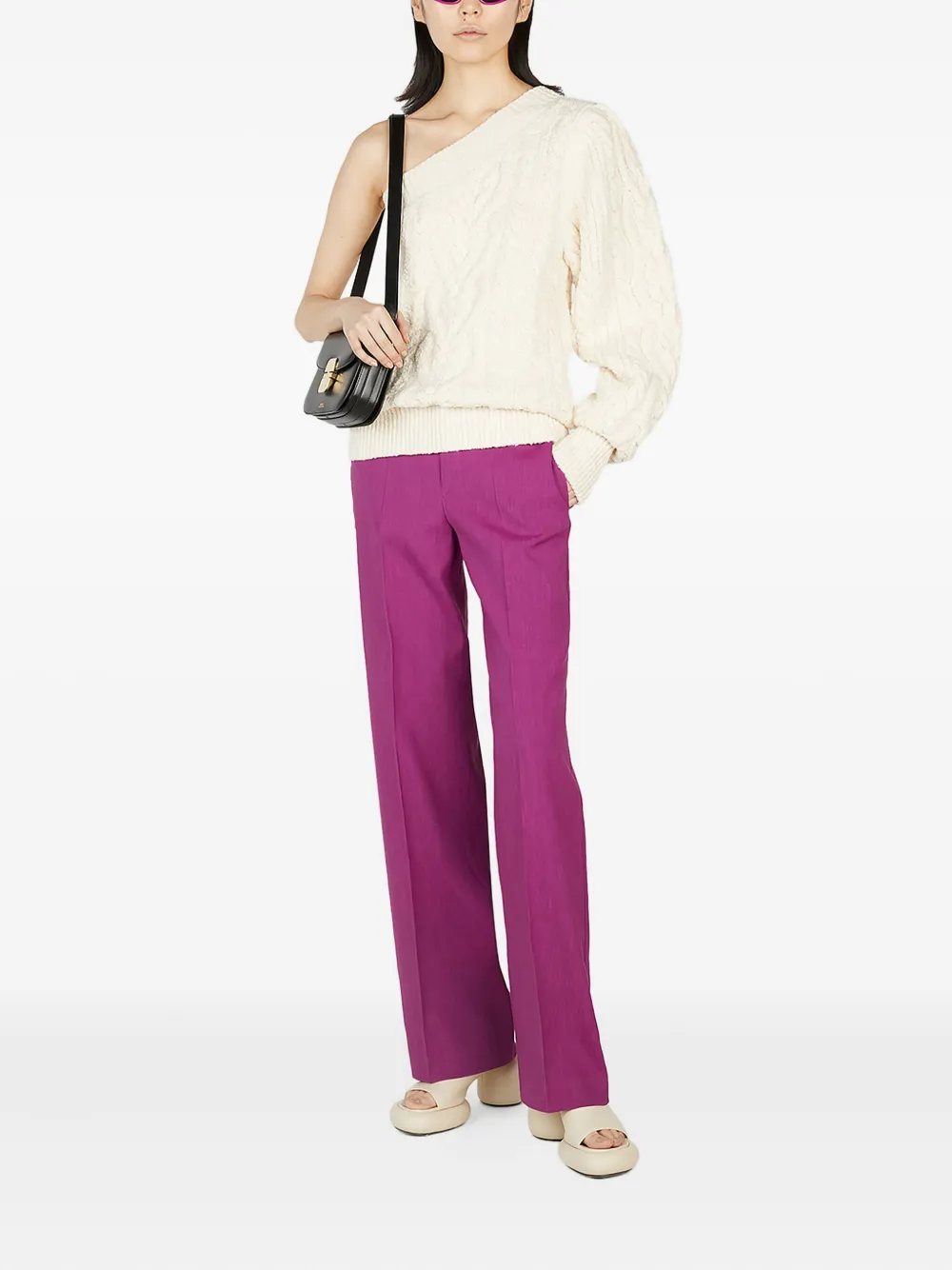 ISABEL MARANT straight trousers Paars