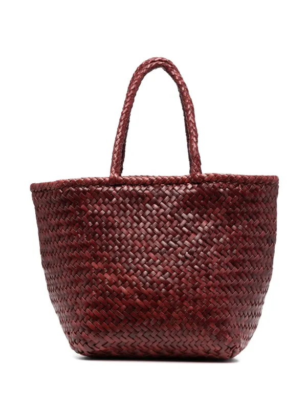 DRAGON DIFFUSION Bolsa Tote Grace Basket Pequena | Marrom