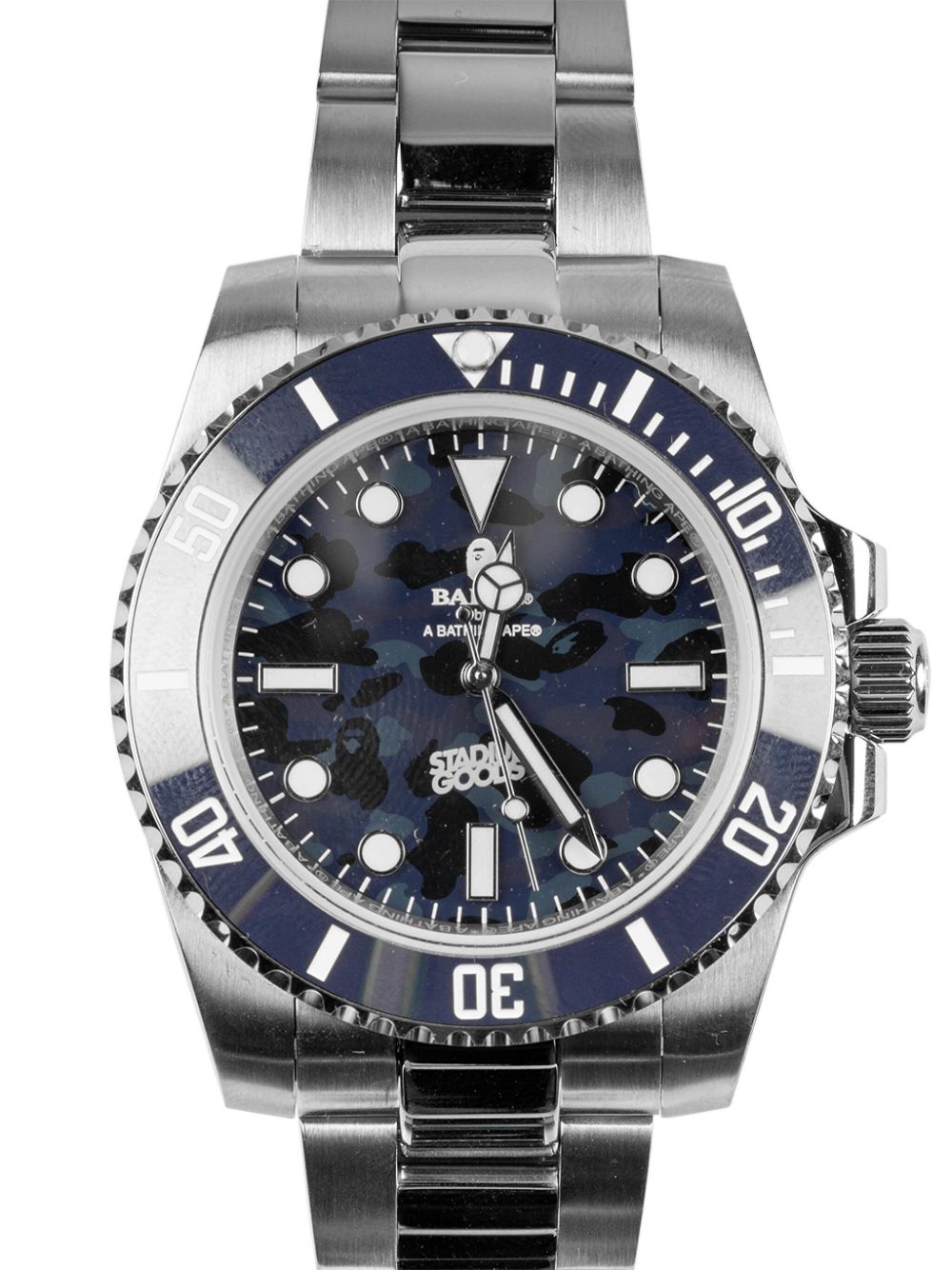 A BATHING APE® x Stadium Goods® Type 1 Bapex 40mm - Zilver