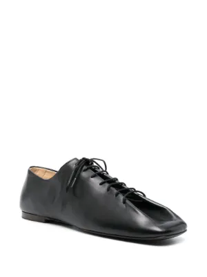 LEMAIRE ルメール バレリーナシューズ ホワイト スクエアトゥ LEMAIRE(ルメール) BALLERINA SHOES -SHINY UPPER LEATHER