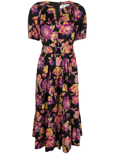 DVF Diane von Furstenberg Kleid mit Blumen-Print
