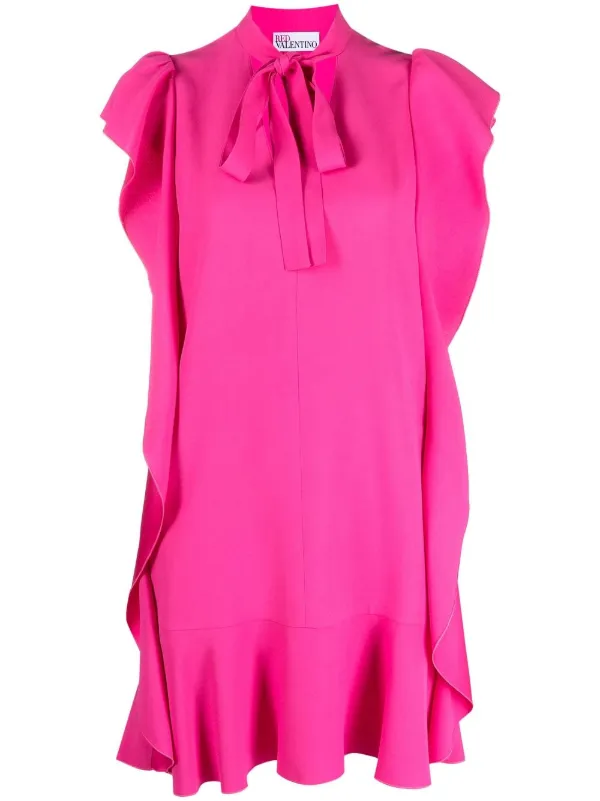 RED Valentino Ruffled Mini Dress - Farfetch