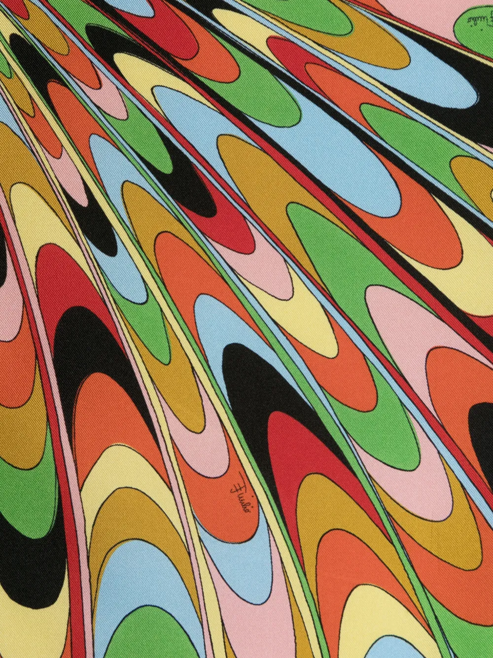PUCCI Sjaal met print - Groen