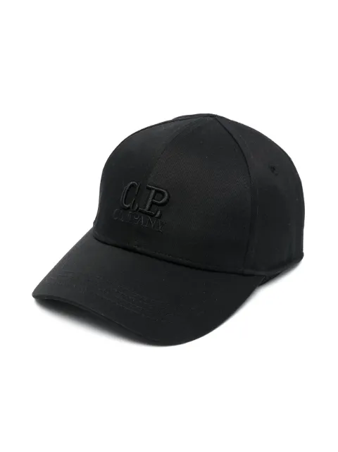 C.P. Company Kids casquette en coton à logo brodé