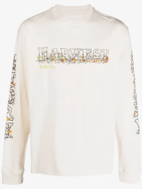 STORY mfg. Harvest logo-print sweatshirt