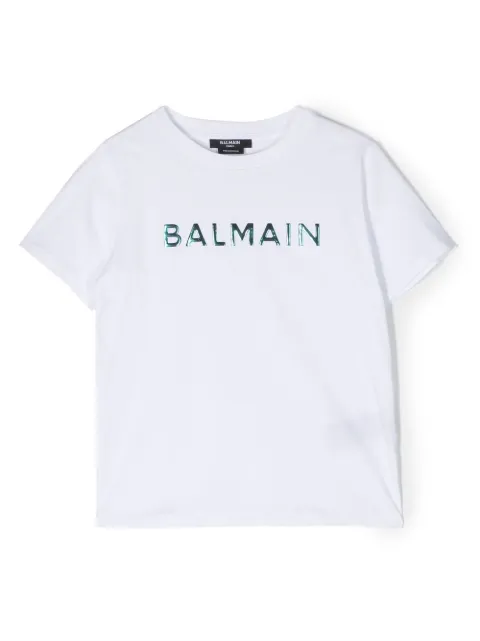 Balmain Kids logo-print T-shirt 