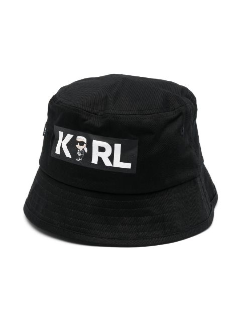 Karl Lagerfeld Kids Ikonik Karl-print bucket hat
