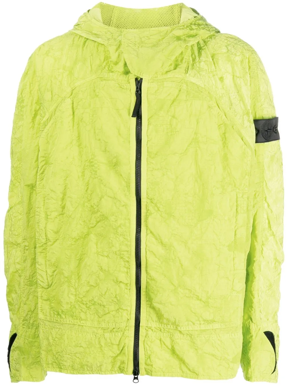 STONE ISLAND SHADOW PROJECT CRINKLE-FINISH HOODED JACKET