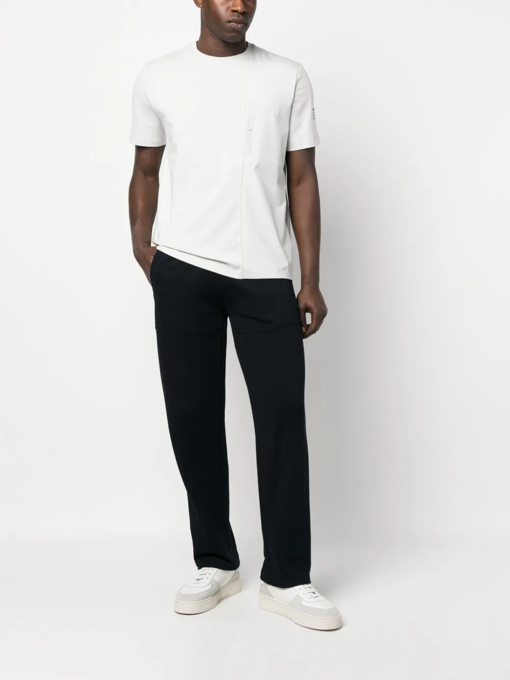 Herno T-shirt met borstzak - Grijs
