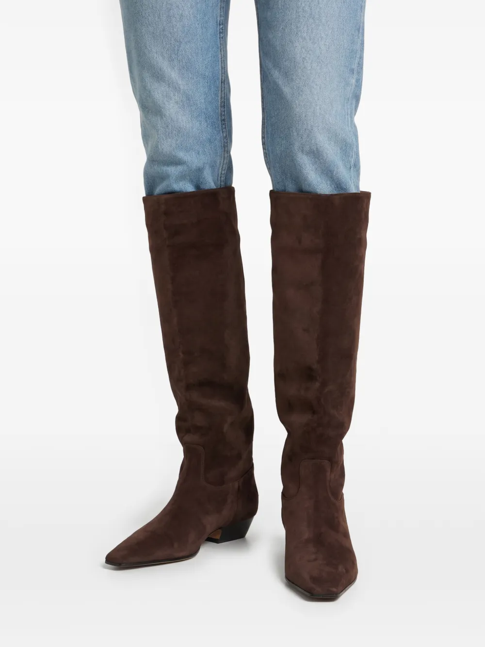 KHAITE The Marfa knielaarzen Bruin