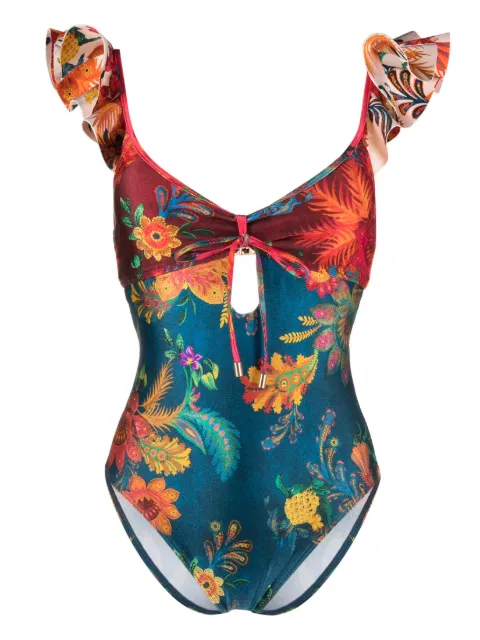ZIMMERMANN Ginger floral-print swimsuit