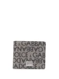 Dolce & Gabbana logo jacquard wallet - Brown