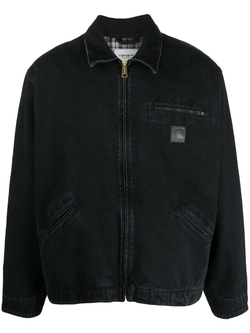 Carhartt WIP zipup Denim Shirt Jacket Farfetch