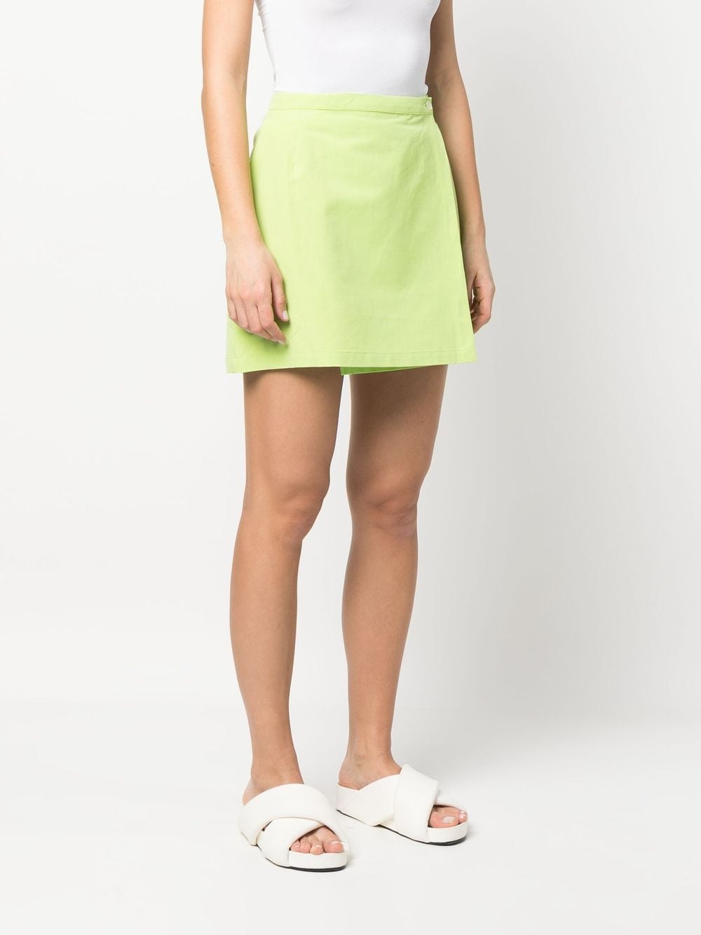 Shop Lido Short A-line Skirt In Green