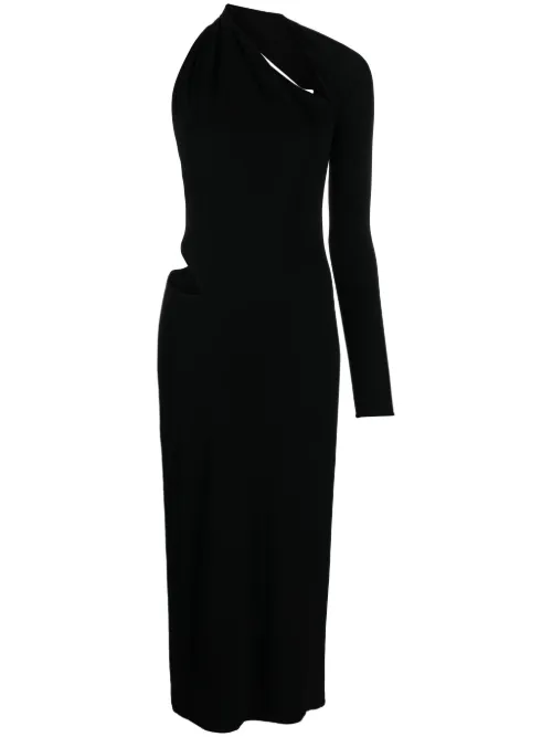 Robe mi-longue à une épaule - Versace - Modalova