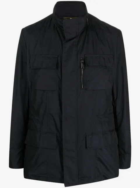 Moorer detachable hood military jacket