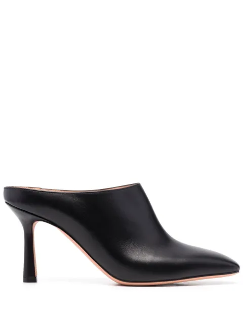 Bally mules en cuir à bout ouvert