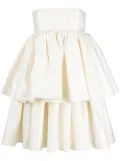 ROTATE BIRGER CHRISTENSEN tiered strapless minidress - Neutrals