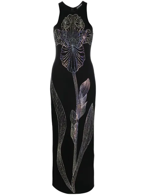 David Koma iridescent embellished sleeveless dress