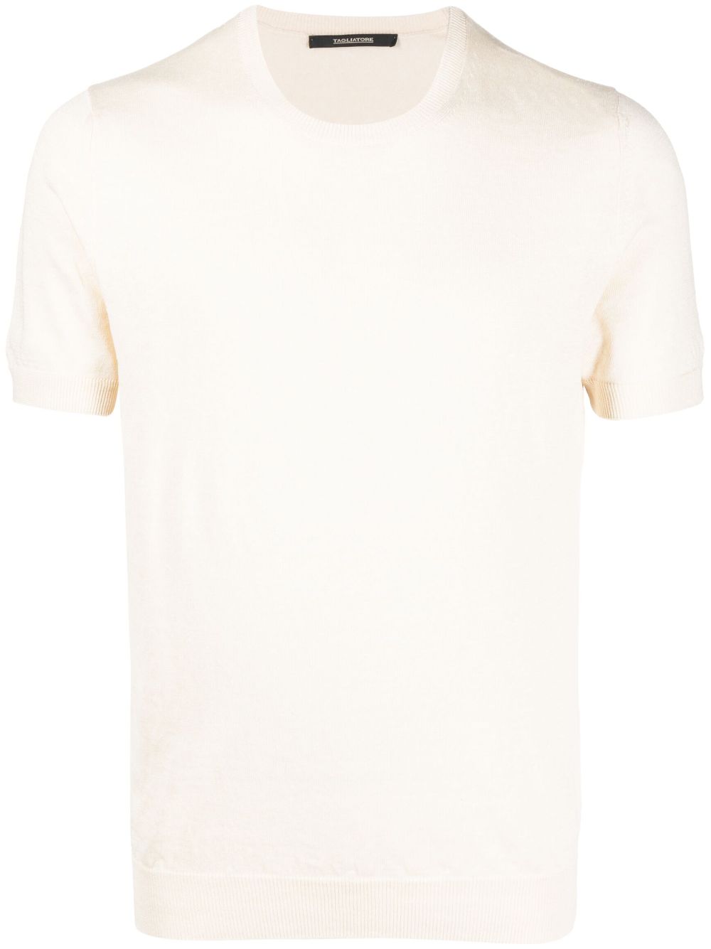 TAGLIATORE MELANGE FINE-KNIT T-SHIRT