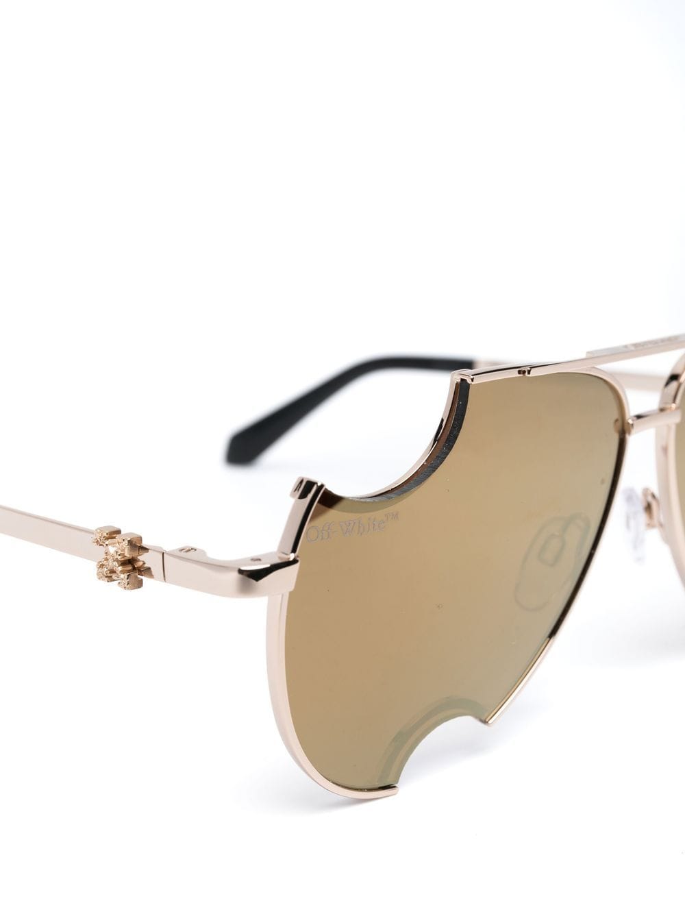 Shop Off-white Dallas Tinted Sunglasses In Gold