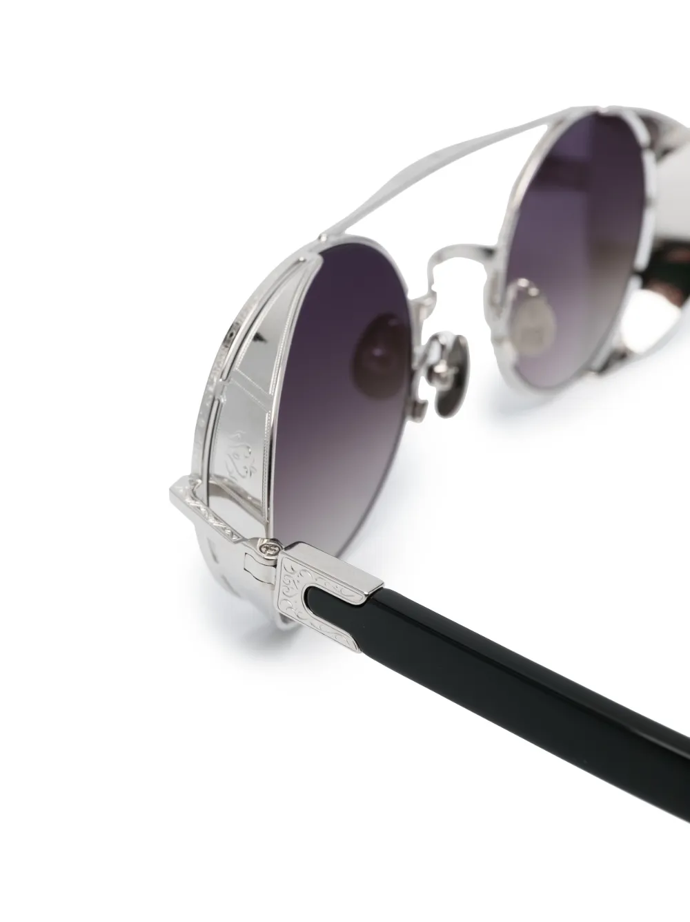 Matsuda Silver M3128 Sunglasses In Schwarz