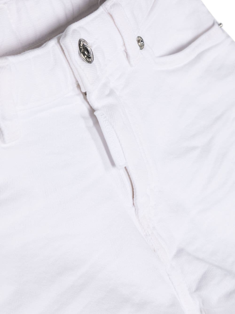 Shop Dsquared2 Five-pockets Cotton Shorts In White