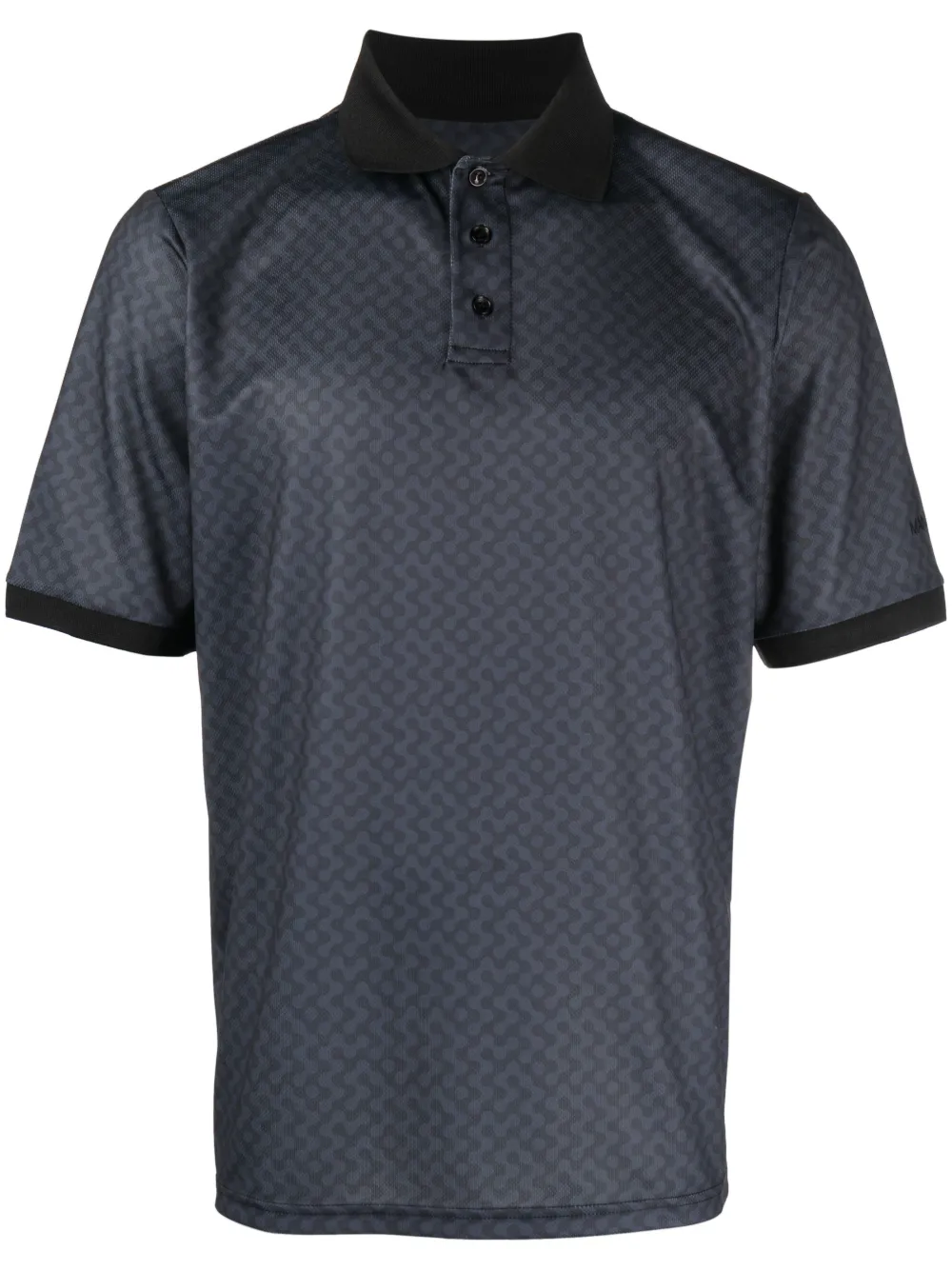 Manors Golf patterned polo shirt