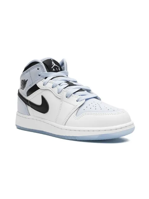 Jordan Kids Air Jordan 1 Mid SE "Ice Blue" sneakers