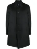 Lardini single-breasted wool coat - Black