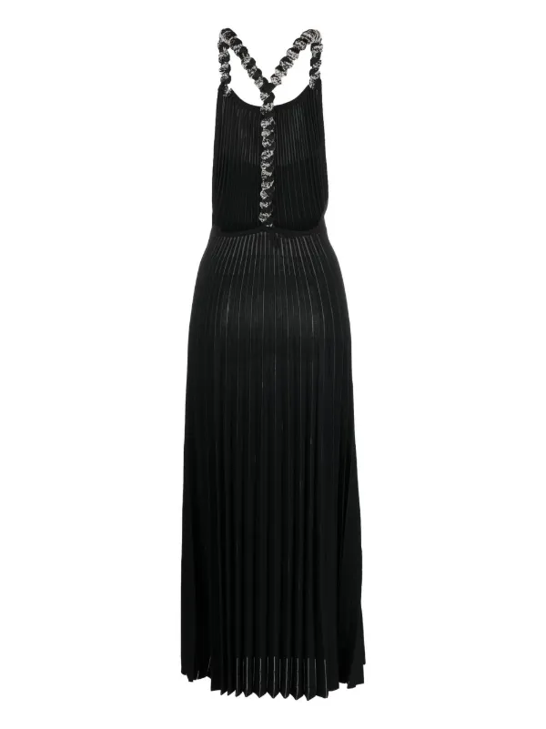white cross strap dress