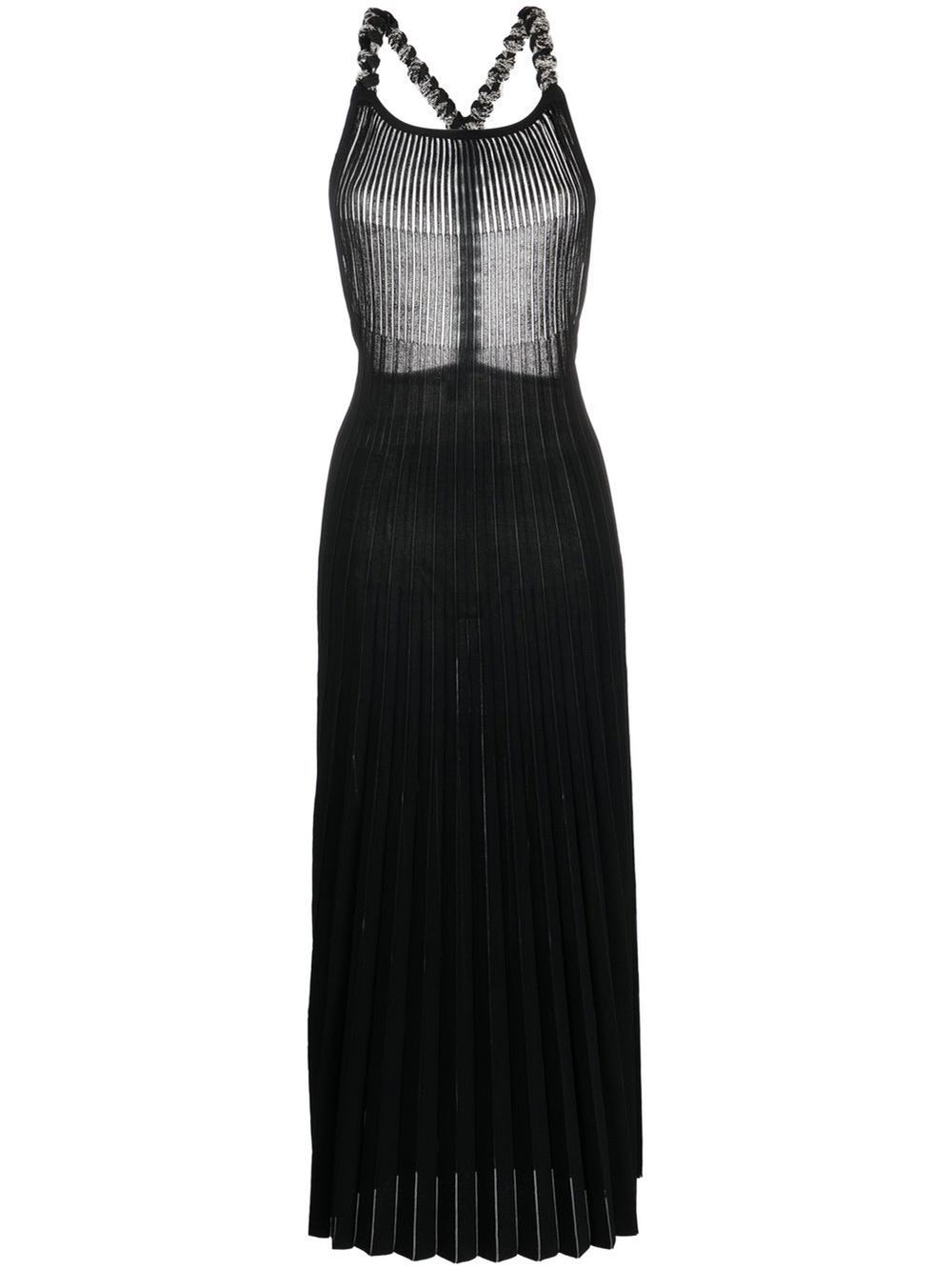Shop Mrz Criss-cross Strap Dress In Black