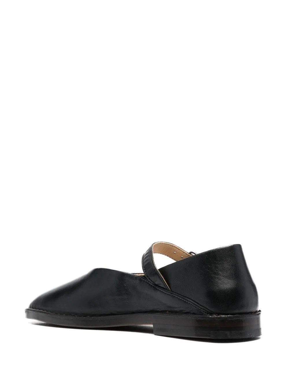 Shop Lemaire Square-toe Loafers In Black