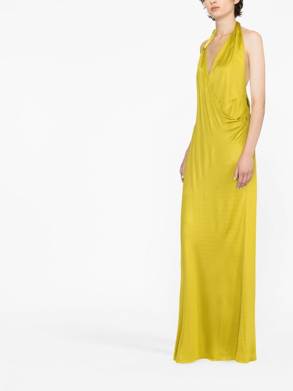 TOM FORD Draped Halterneck Maxi Dress - Farfetch