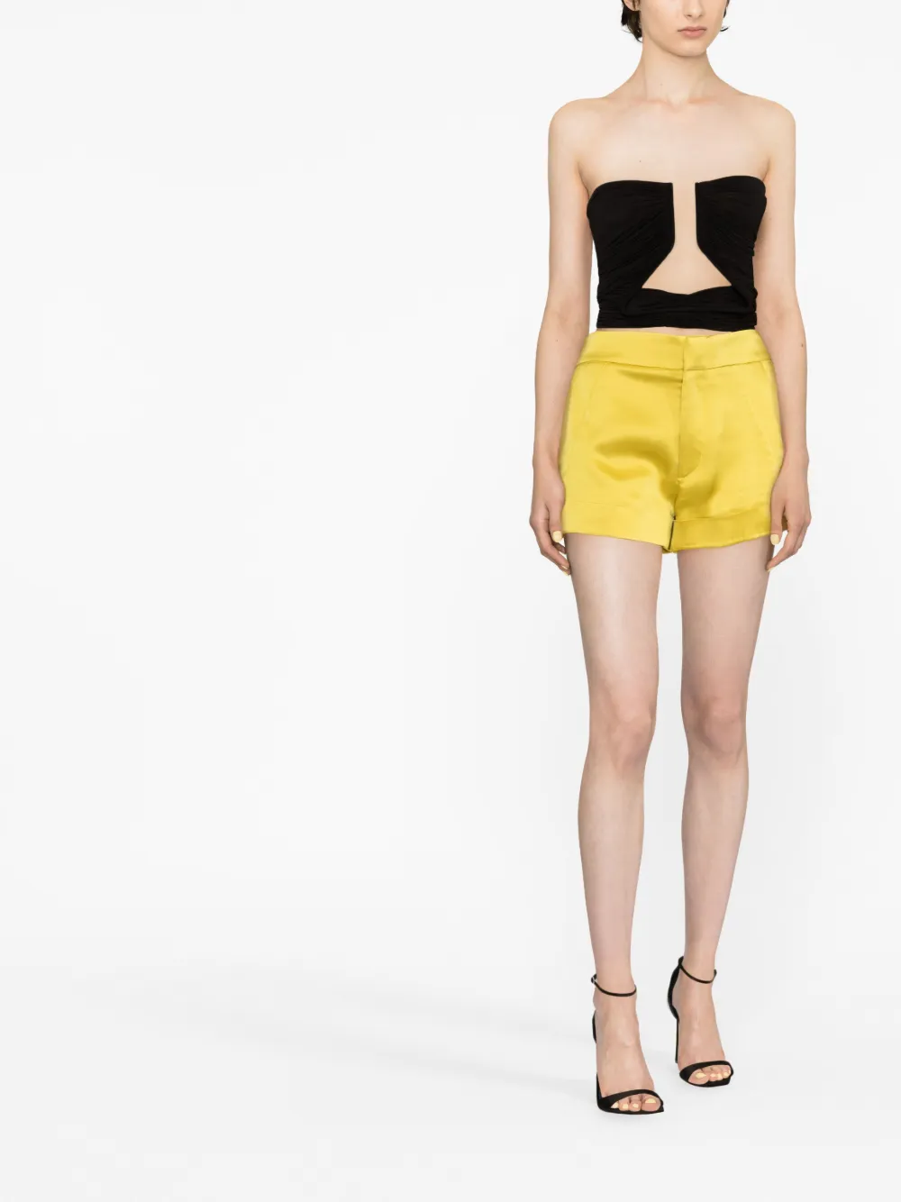 TOM FORD Satijnen shorts - Geel