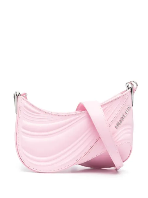 Mugler شنطة كروس 'سبايرال كيرف 01' صغيرة منقوشة