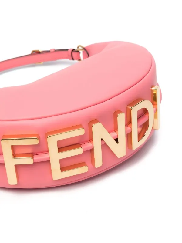 FENDI Small Fendigraphy Shoulder Bag | Pink | FARFETCH