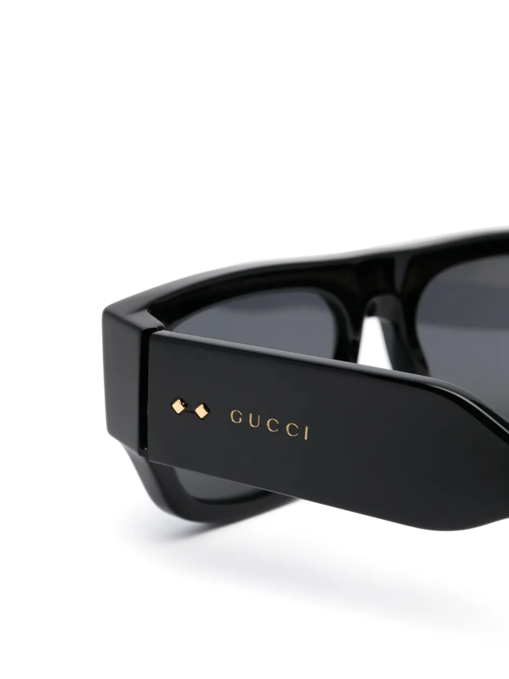 Gucci Eyewear Eckige Sonnenbrille Mit Nieten Farfetch
