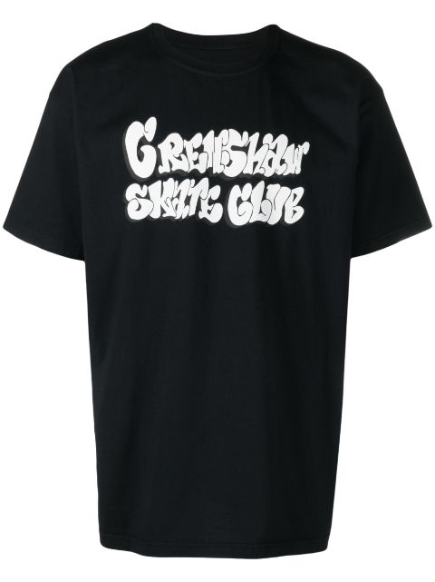 CRENSHAW SKATE CLUB 크렌쇼스케이트클럽 X 브라운스 핸드라이팅 티셔츠