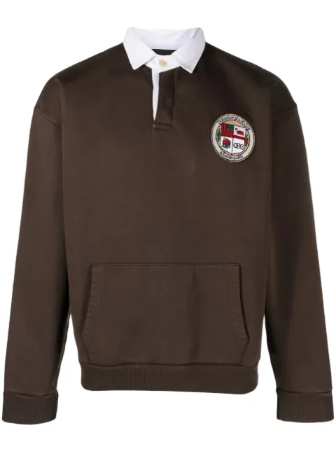 CRENSHAW SKATE CLUB x Browns Emblem Logo rugby shirt