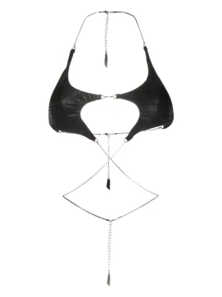 【関税込み】Mugler ブラック Star ビキニボトム Mugler Star ビキニトップ | ブラック | FARFETCH JP