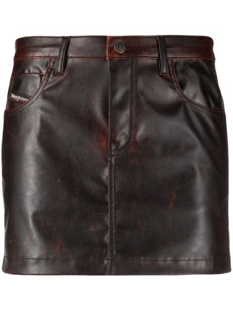 Diesel O-Kin faux-leather miniskirt Women