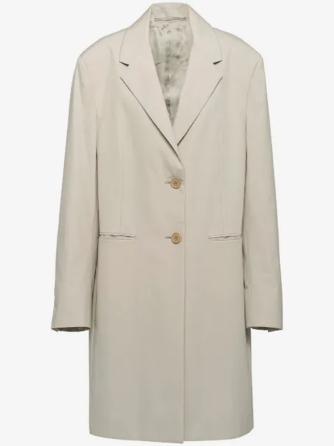 Prada single-breasted cotton coat