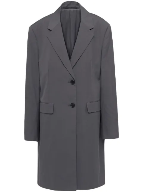 Prada single-breasted cotton coat