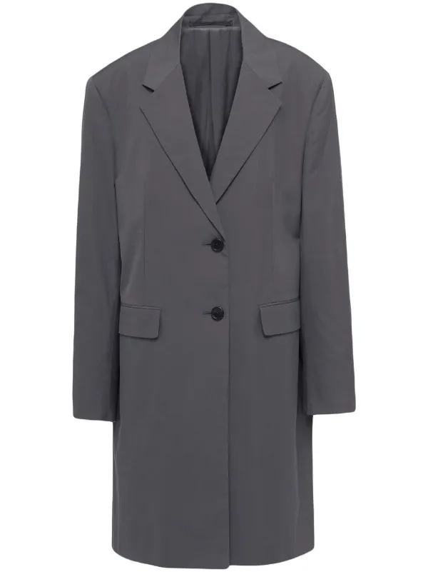 【プラダ・PRADA】Single-breasted cotton twill trench coat Prada - Single-Breasted Cotton Twill Trench Coat in Olive