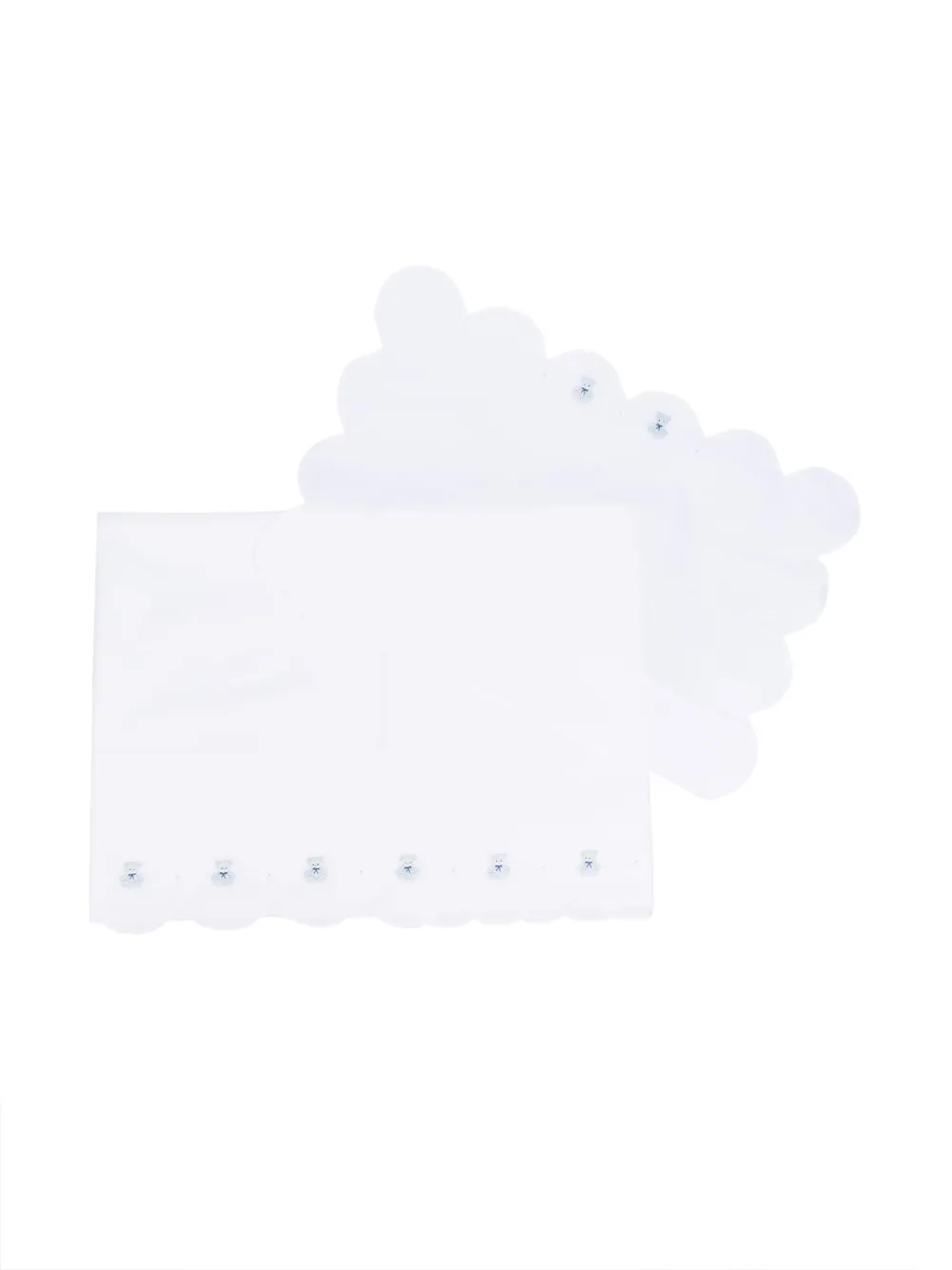 Mariella Ferrari Embroidered-design Cotton Blanket In White